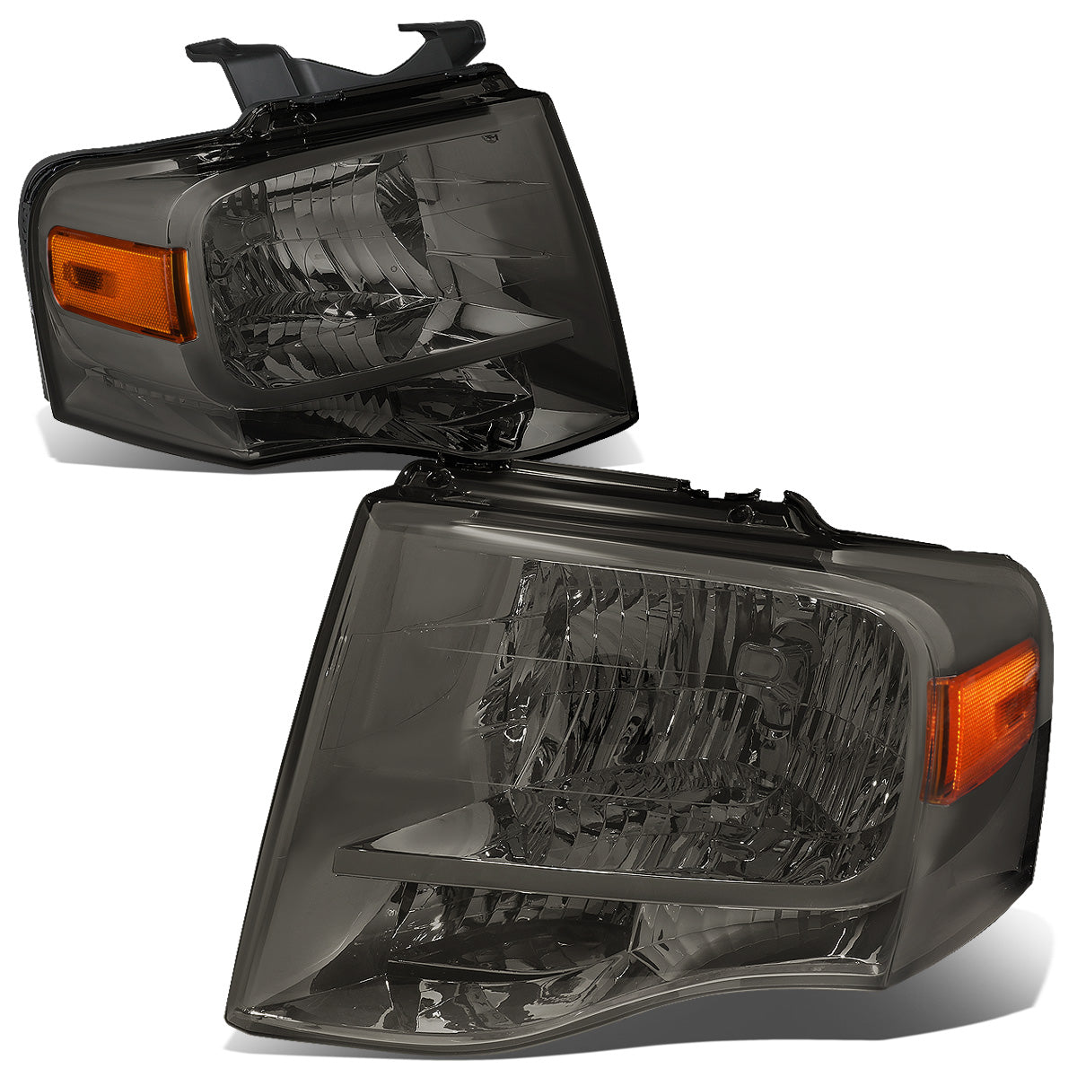 FAROS 07-14 FORD EXPEDITION 4-DOOR - H13 LOW BEAM / HIGH BEAM - SMOKE HOUSING / AMBER CORNER