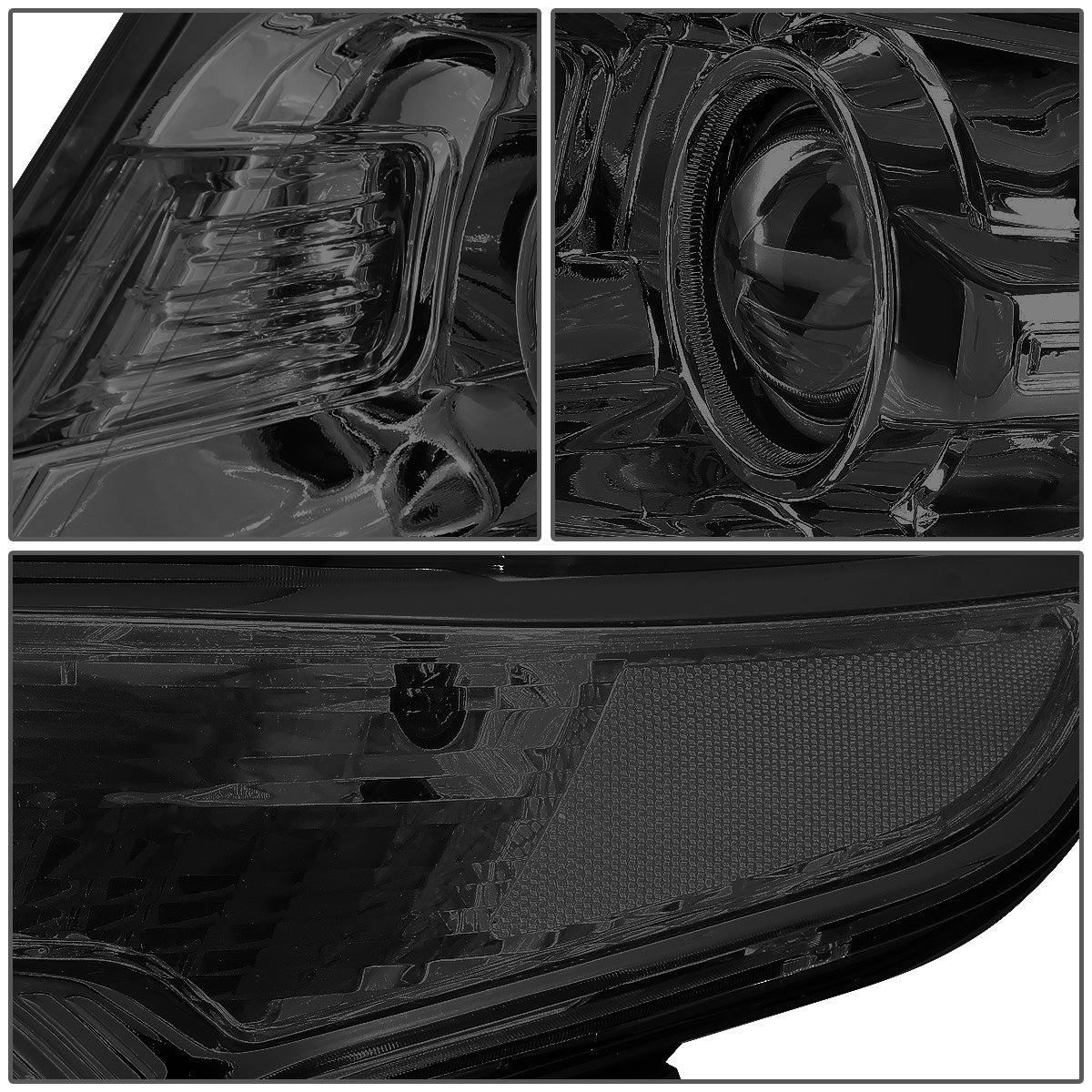 FAROS 11-15 FORD EXPLORER 4-DOOR - PROJECTOR - H7 LOW BEAM / HIGH BEAM - SMOKE HOUSING / CLEAR CORNER