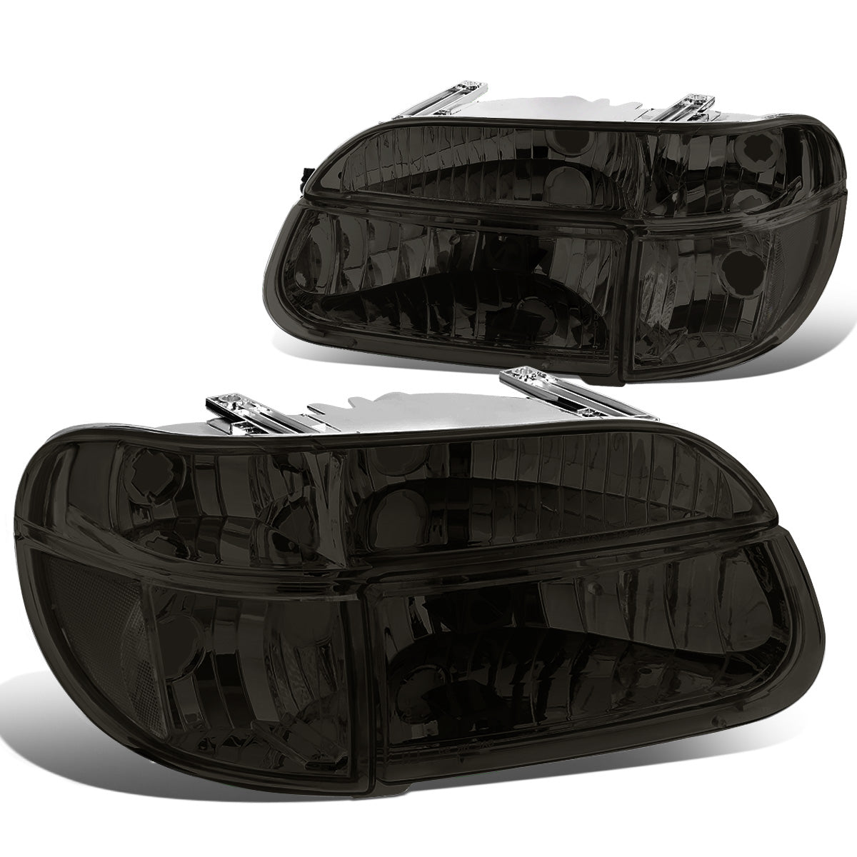 FAROS 95-01 FORD EXPLORER / 1997 MERCURY MOUNTAINEER 2/4-DOOR - 4PC - 9007 LOW BEAM / HIGH BEAM - SMOKE HOUSING / CLEAR CORNER