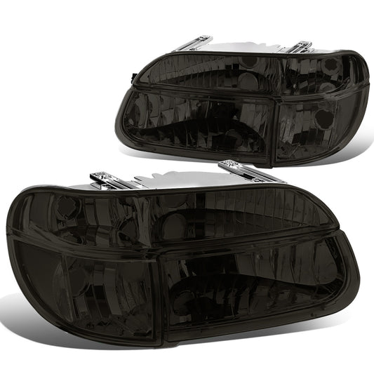 FAROS 95-01 FORD EXPLORER / 1997 MERCURY MOUNTAINEER 2/4-DOOR - 4PC - 9007 LOW BEAM / HIGH BEAM - SMOKE HOUSING / CLEAR CORNER
