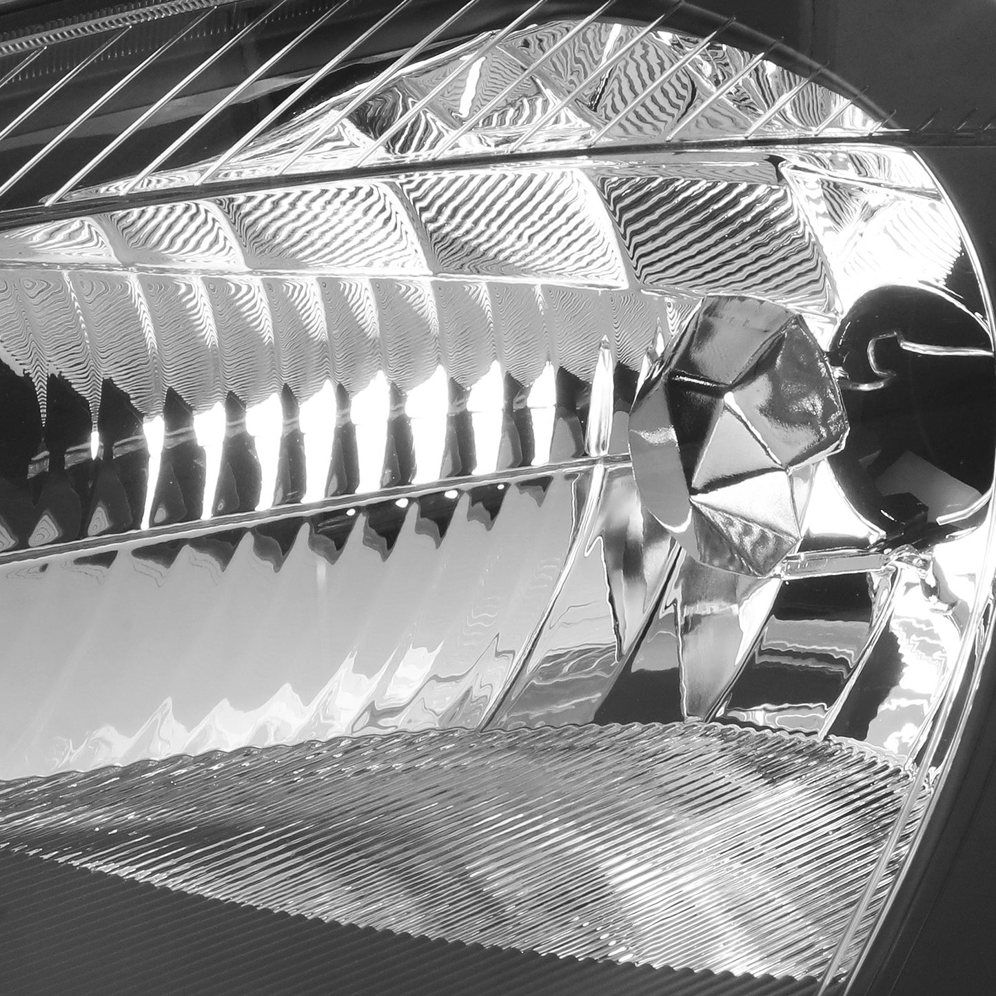 FAROS 03-04 FORD FOCUS -  OE STYLE - H13 HIGH/LOW BEAM - BLACK HOUSING / CLEAR CORNER