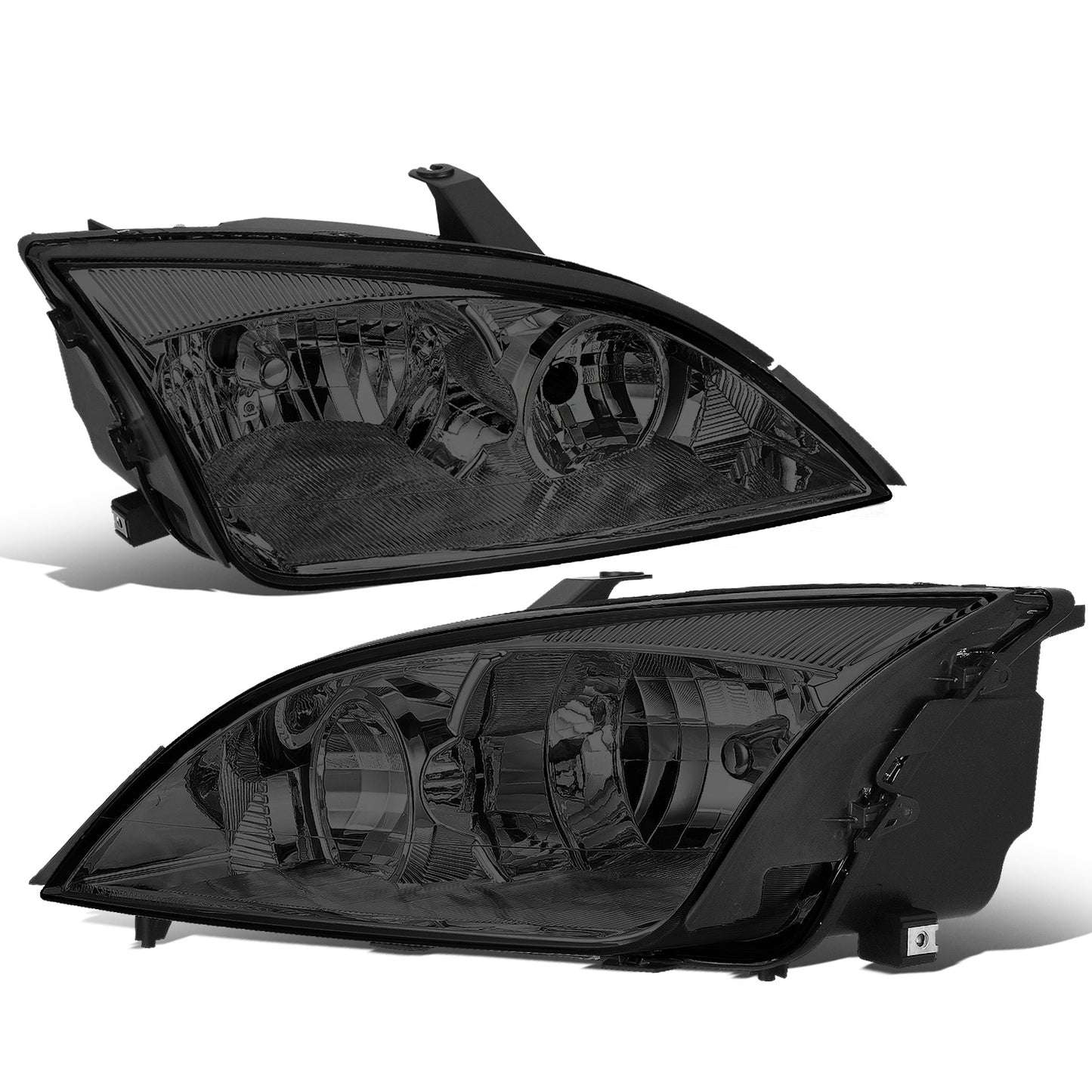 FAROS 05-07 FORD FOCUS - OE STYLE - CHROME HOUSING / SMOKED LENS / CLEAR CORNER - 9007 LOW BEAM / HIGH BEAM