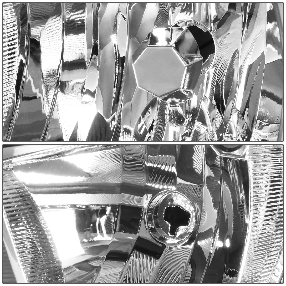 FAROS 15-17 FORD FOCUS 4-DOOR - FITS HALOGEN AND NON-ELECTRIC MODELS ONLY - H11 LOW BEAM / H1 HIGH BEAM - BLACK HOUSING / CLEAR CORNER