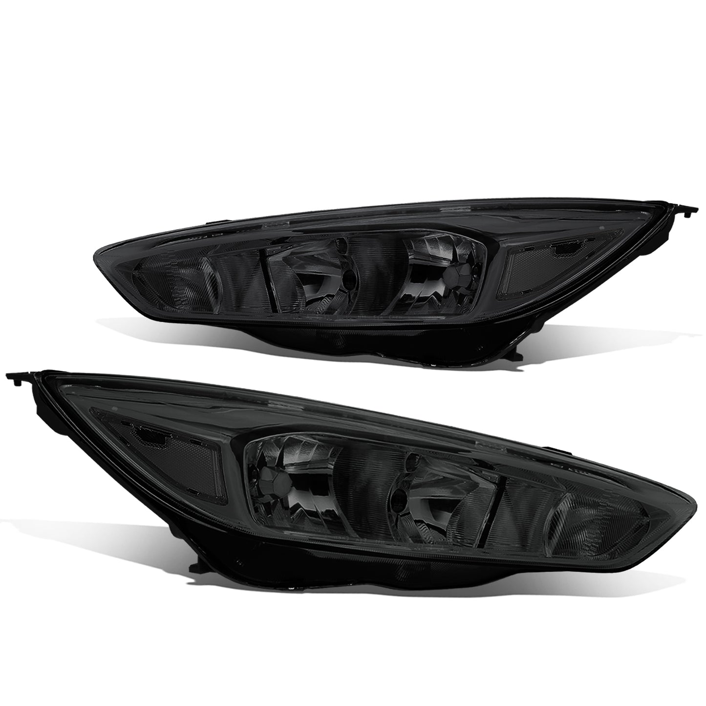 FAROS 15-17 FORD FOCUS 4-DOOR - FITS HALOGEN AND NON-ELECTRIC MODELS ONLY - H11 LOW BEAM / H1 HIGH BEAM - SMOKE HOUSING / CLEAR CORNER