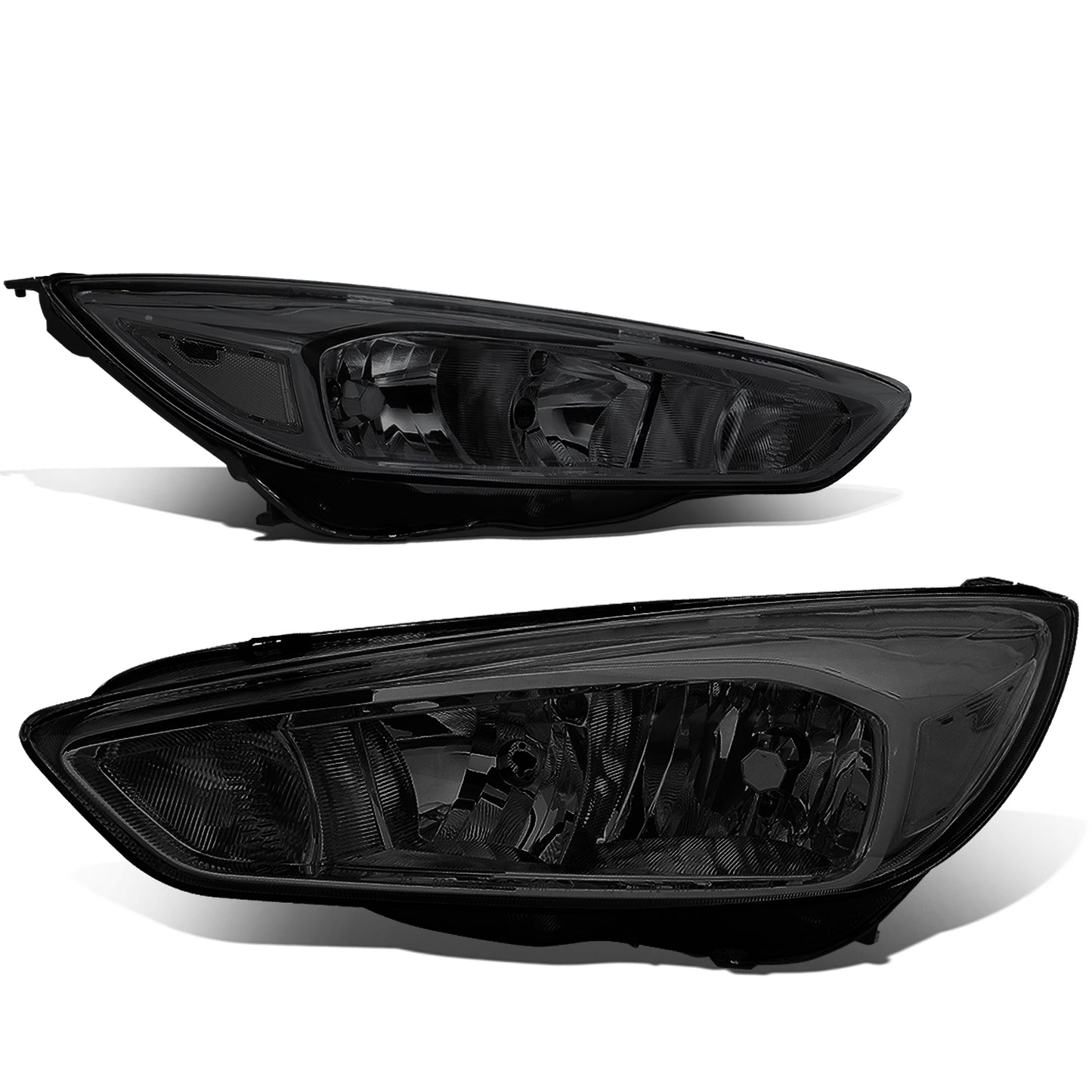 FAROS 15-17 FORD FOCUS 4-DOOR - FITS HALOGEN AND NON-ELECTRIC MODELS ONLY - H11 LOW BEAM / H1 HIGH BEAM - SMOKE HOUSING / CLEAR CORNER
