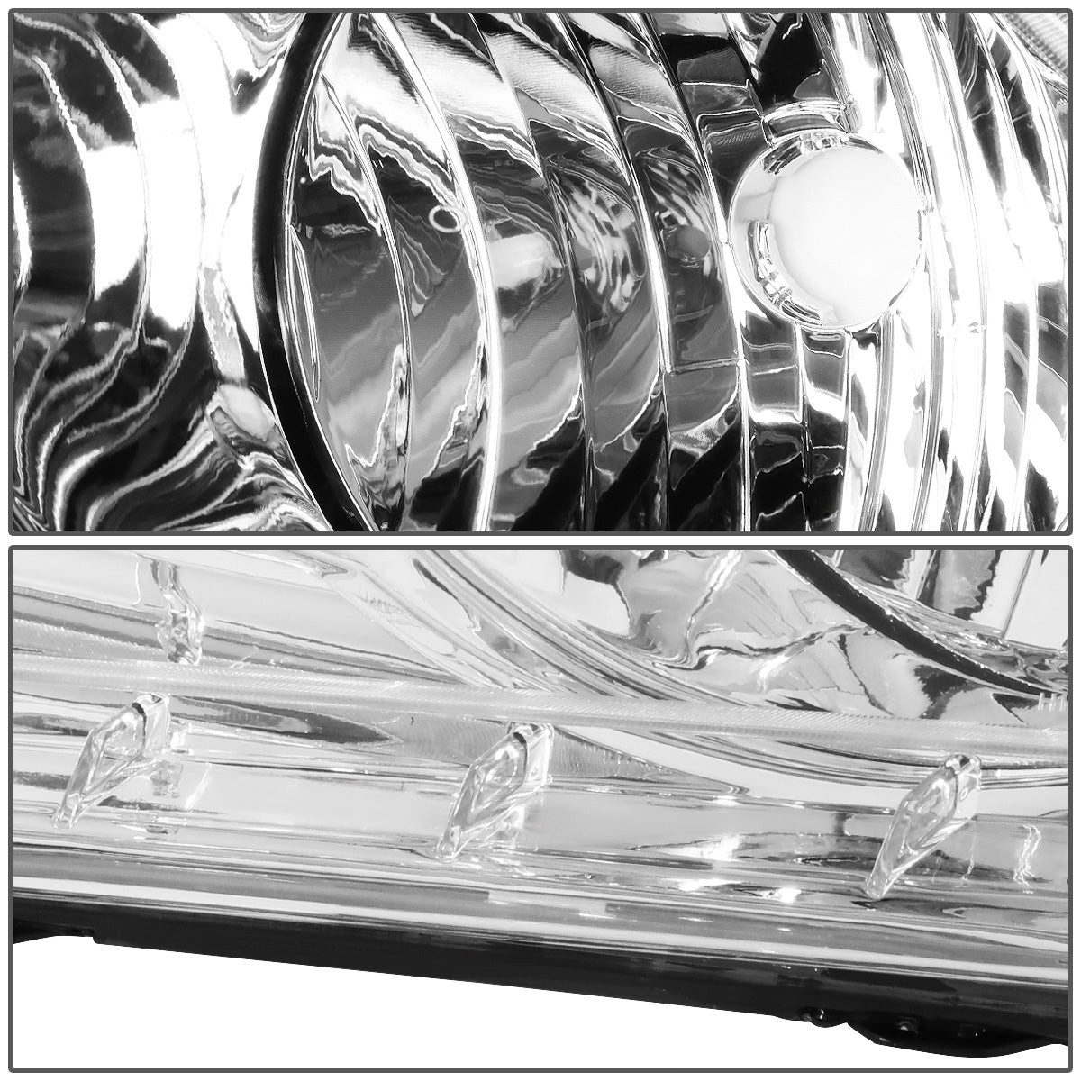 FAROS 10-14 FORD MUSTANG 2-DOOR - H13 LOW BEAM / HIGH BEAM - CHROME HOUSING / AMBER CORNER