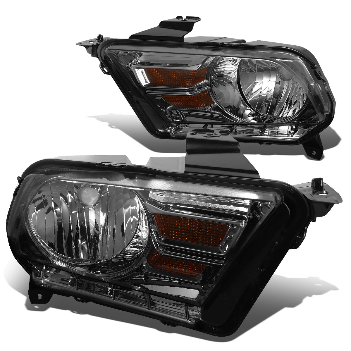 FAROS 10-14 FORD MUSTANG 2-DOOR - H13 LOW BEAM / HIGH BEAM - SMOKE HOUSING / AMBER CORNER