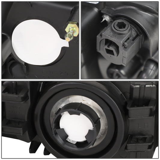 FAROS 99-04 FORD MUSTANG 2-DOOR - H13 LOW BEAM / HIGH BEAM - CHROME HOUSING / AMBER CORNER