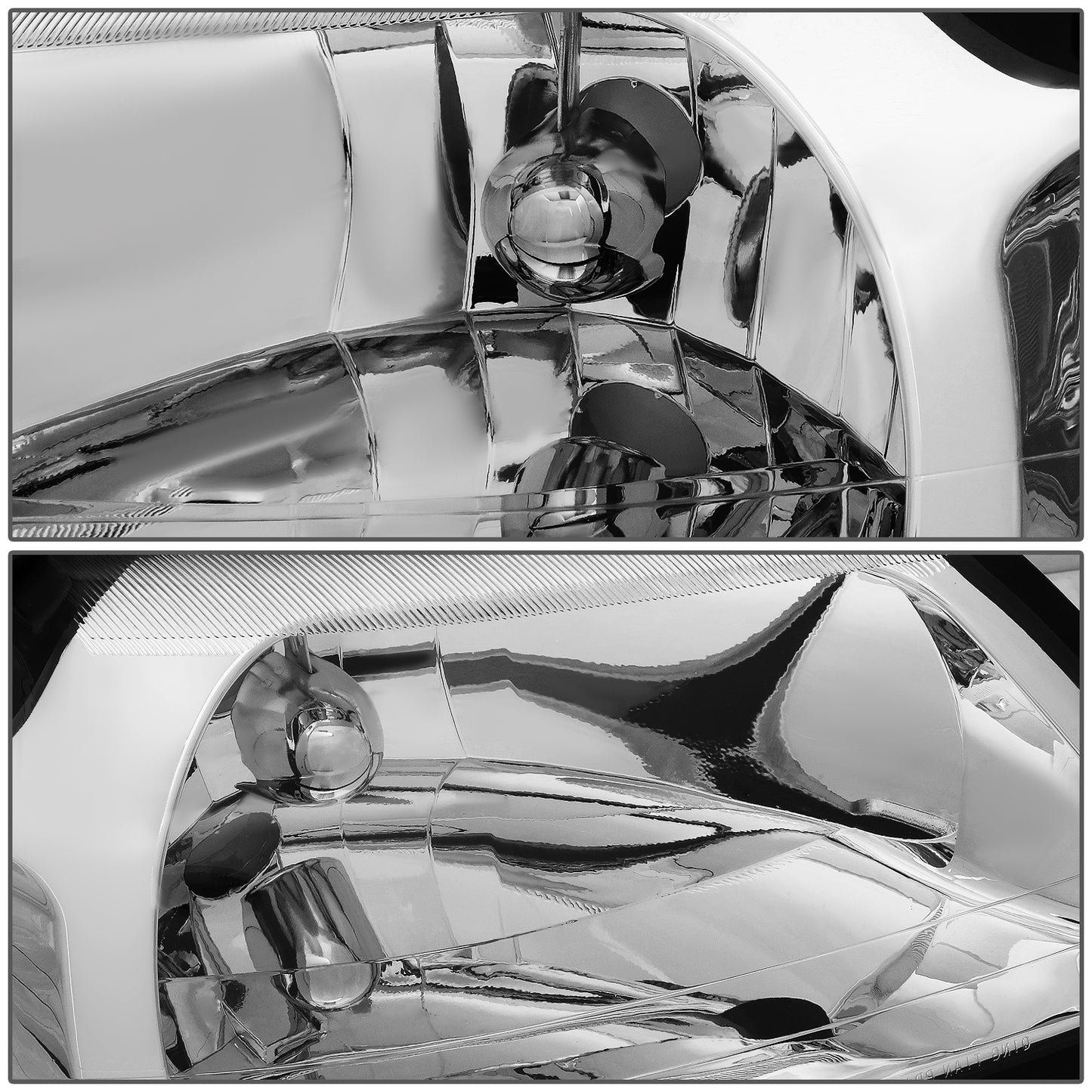 FAROS 99-04 FORD MUSTANG 2-DOOR - H13 LOW BEAM / HIGH BEAM - CHROME HOUSING / CLEAR CORNER