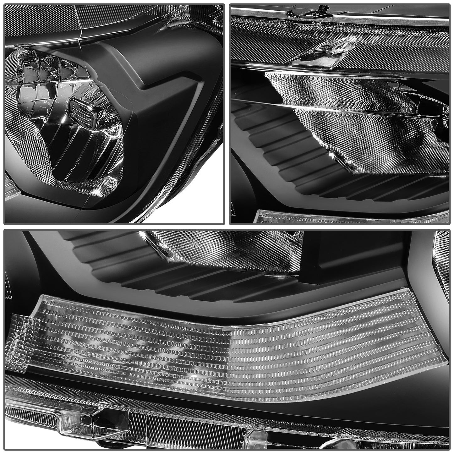 FAROS 19-23 FORD RANGER XL, XLT - FITS HALOGEN HEADLIGHT MODELS ONLY - BLACK HOUSING / CLEAR CORNER
