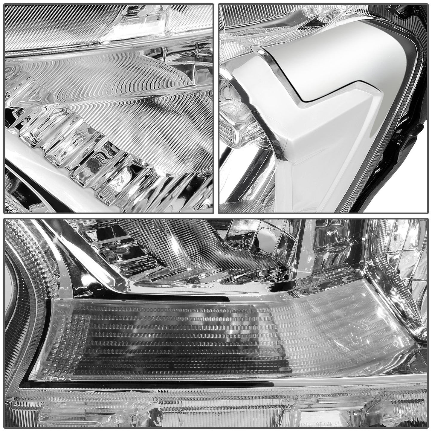 FAROS 19-23 FORD RANGER XL, XLT - FITS HALOGEN HEADLIGHT MODELS ONLY - CHROME HOUSING / CLEAR CORNER