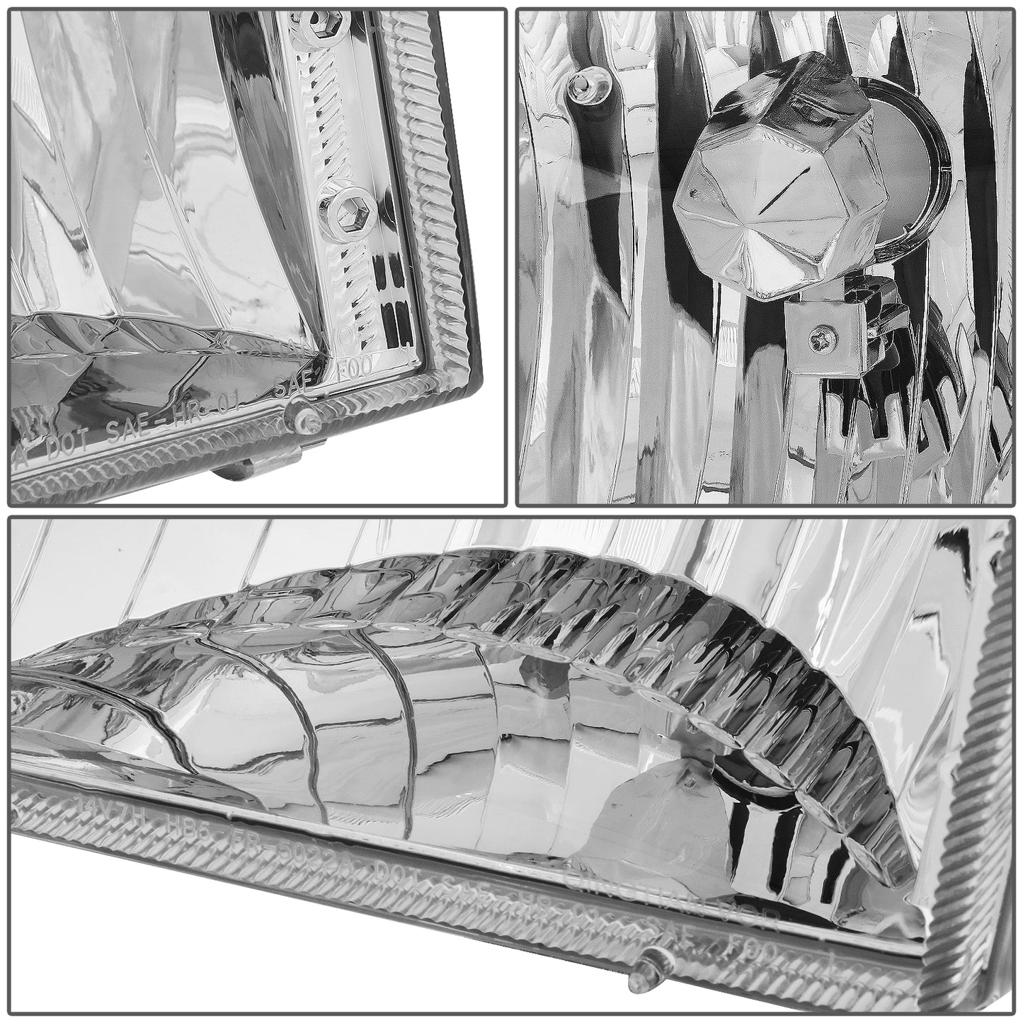 FAROS 93-97 FORD RANGER 2-DOOR - 9007 LOW BEAM / HIGH BEAM - CHROME HOUSING