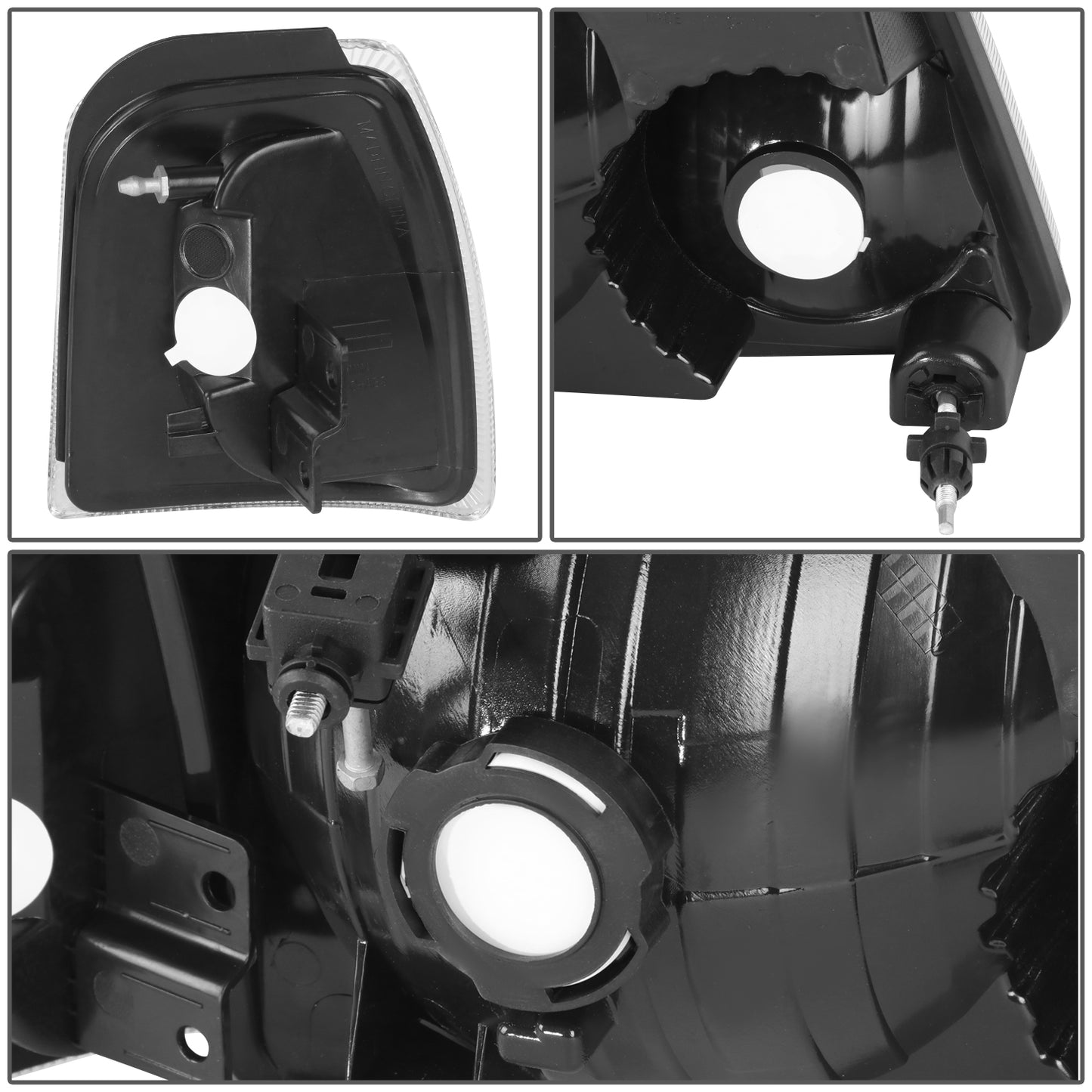 FAROS 01-11 FORD RANGER 2/4-DOOR - 4PC - 9007 LOW BEAM / HIGH BEAM - BLACK HOUSING / AMBER CORNER