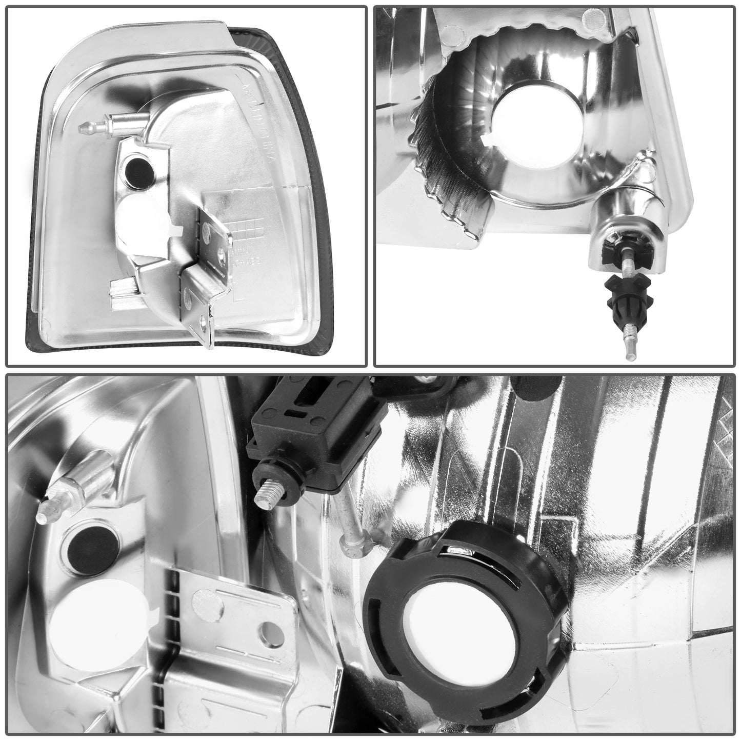 FAROS 01-11 FORD RANGER 2/4-DOOR - 4PC - 9007 LOW BEAM / HIGH BEAM - SMOKE HOUSING / AMBER CORNER