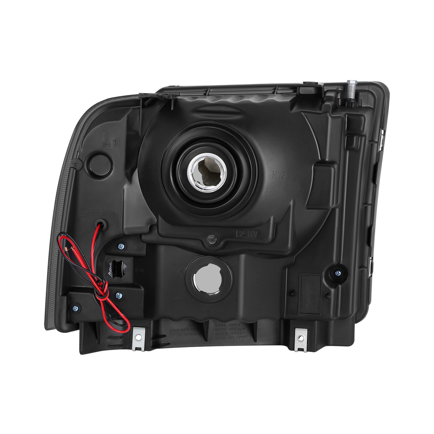 FAROS 05-07 FORD F-250, F-350, F-450, F-550 2/4-DOOR SUPER DUTY - H13 LOW BEAM / HIGH BEAM - LED - SMOKE HOUSING / CLEAR CORNER