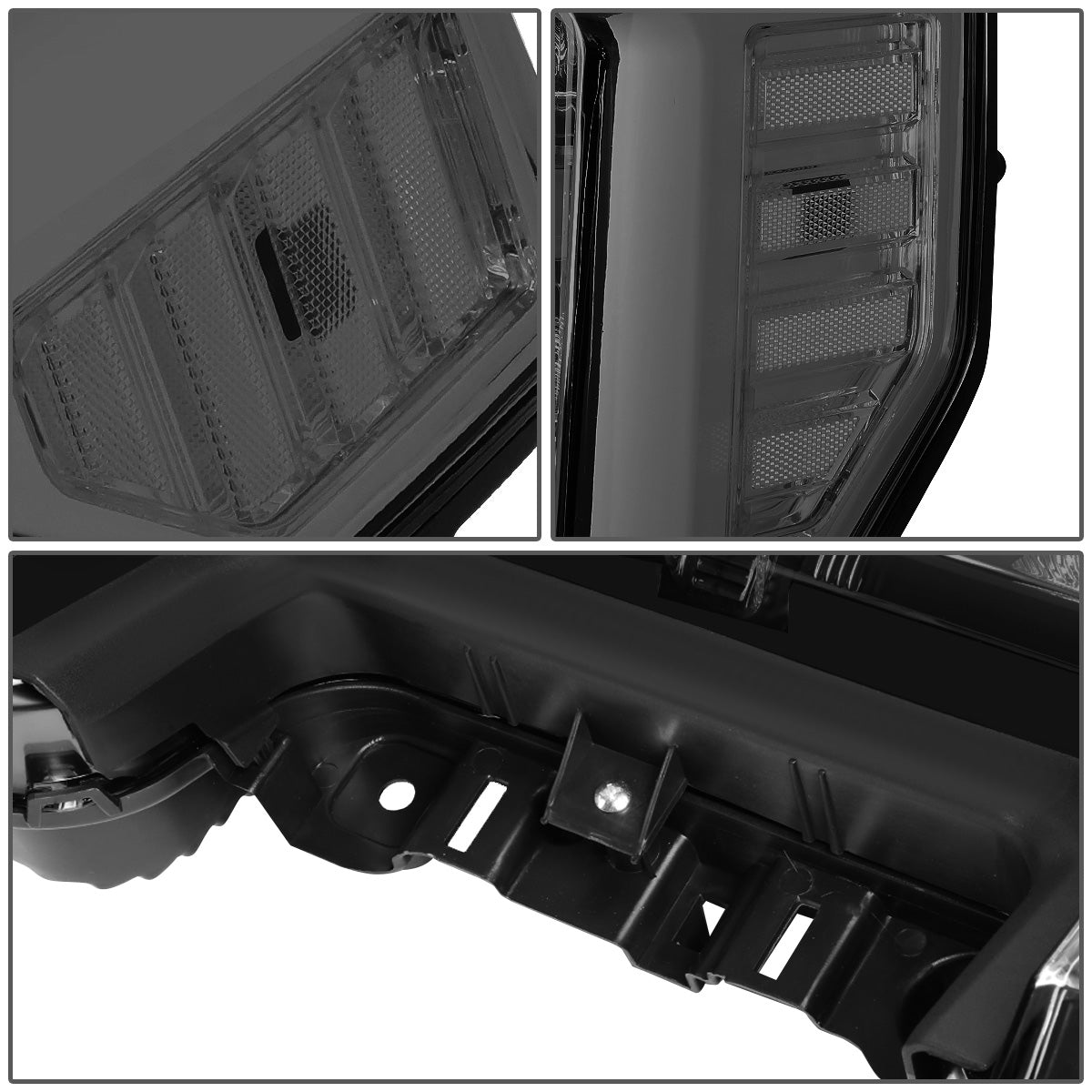 FAROS 17-19 FORD F-250, F-350, F-450, F-550 SUPER DUTY - FITS MODELS WITH HALOGEN HEADLIGHTS ONLY - H13 LOW BEAM / H13 HIGH BEAM - SMOKE HOUSING / CLEAR CORNER