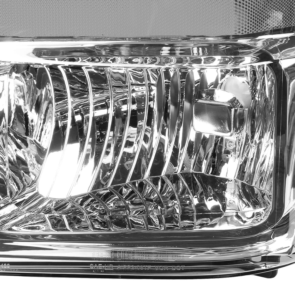 FAROS 08-10 FORD F-250, F-350, F-450, F-550 - SUPER DUTY 2/4-DOOR - H13 LOW BEAM / HIGH BEAM - CHROME HOUSING / CLEAR CORNER