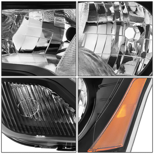 FAROS FORD TRANSIT 150 2015-2023 / FORD TRANSIT 250 2015-2023 / FORD TRANSIT 350 2015-2023 - WITH FACTORY HALOGEN HEADLIGHTS - OE STYLE - H11 LOW / 9005 HIGH / 3457A TURN SIGNAL / 194 SIDE MARKER - BLACK HOUSING / AMBER CORNER