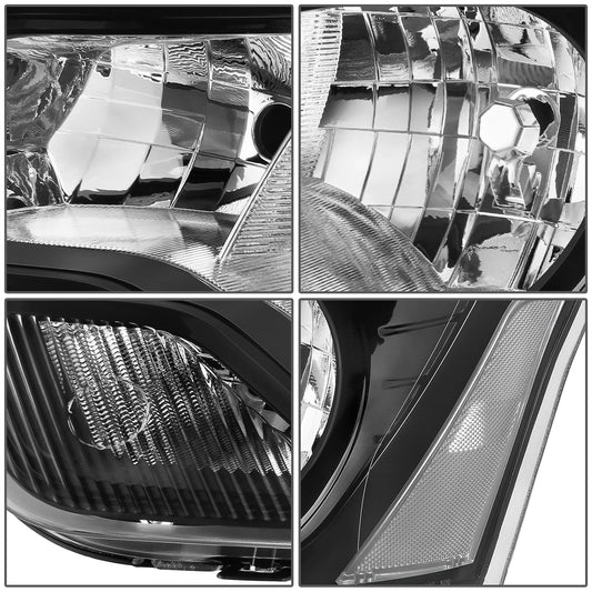 FAROS FORD TRANSIT 150 2015-2023 / FORD TRANSIT 250 2015-2023 / FORD TRANSIT 350 2015-2023 - WITH FACTORY HALOGEN HEADLIGHTS - OE STYLE - H11 LOW / 9005 HIGH / 3457A TURN SIGNAL / 194 SIDE MARKER - BLACK HOUSING / CLEAR CORNER