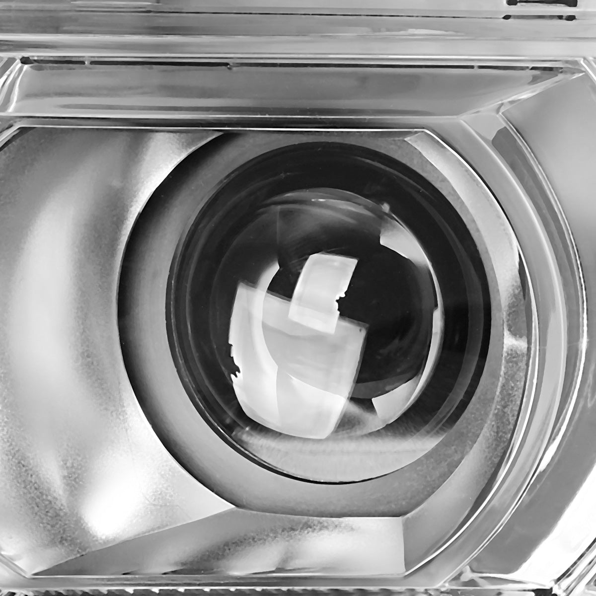 FAROS 14-15 GMC SIERRA 1500 / 15-17 GMC SIERRA 2500HD, 3500HD - FITS HALOGEN HEADLIGHT MODELS ONLY - PROJECTOR - H7 LOW BEAM / HIGH BEAM - CHROME HOUSING / CLEAR CORNER