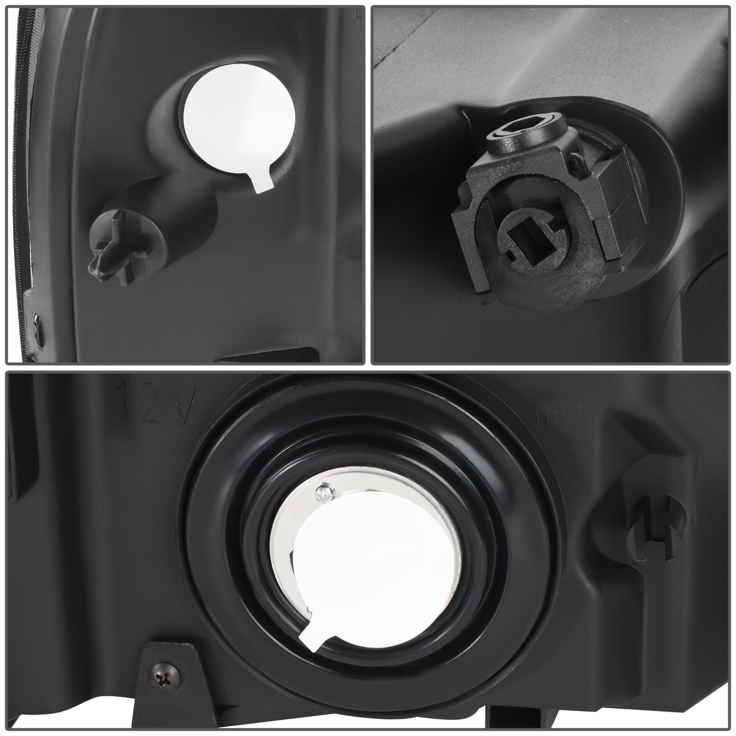 FAROS 07-13 GMC SIERRA 1500 / 07-14 GMC SIERRA 2500, 3500 2/4-DOOR - H11 LOW BEAM / 9005 HIGH BEAM - SMOKE HOUSING / CLEAR CORNER