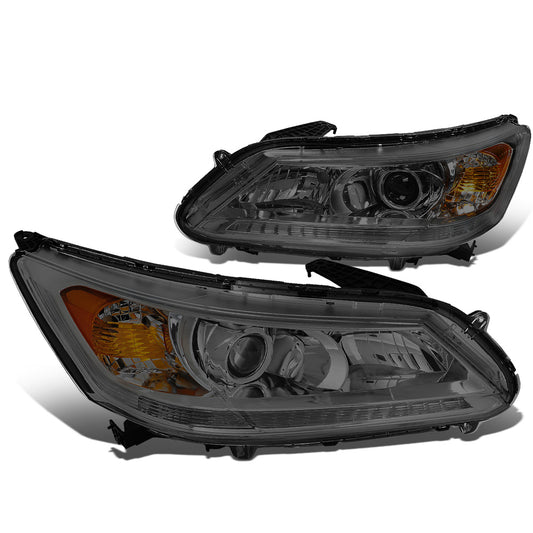FAROS 13-15 HONDA ACCORD 4-DOOR - PROJECTOR - H11 LOW BEAM / 9005 HIGH BEAM - SMOKE HOUSING / AMBER CORNER