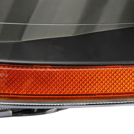 FAROS 98-02 HONDA ACCORD 2/4-DOOR - 9006 LOW BEAM / 9005 HIGH BEAM - BLACK HOUSING / AMBER CORNER