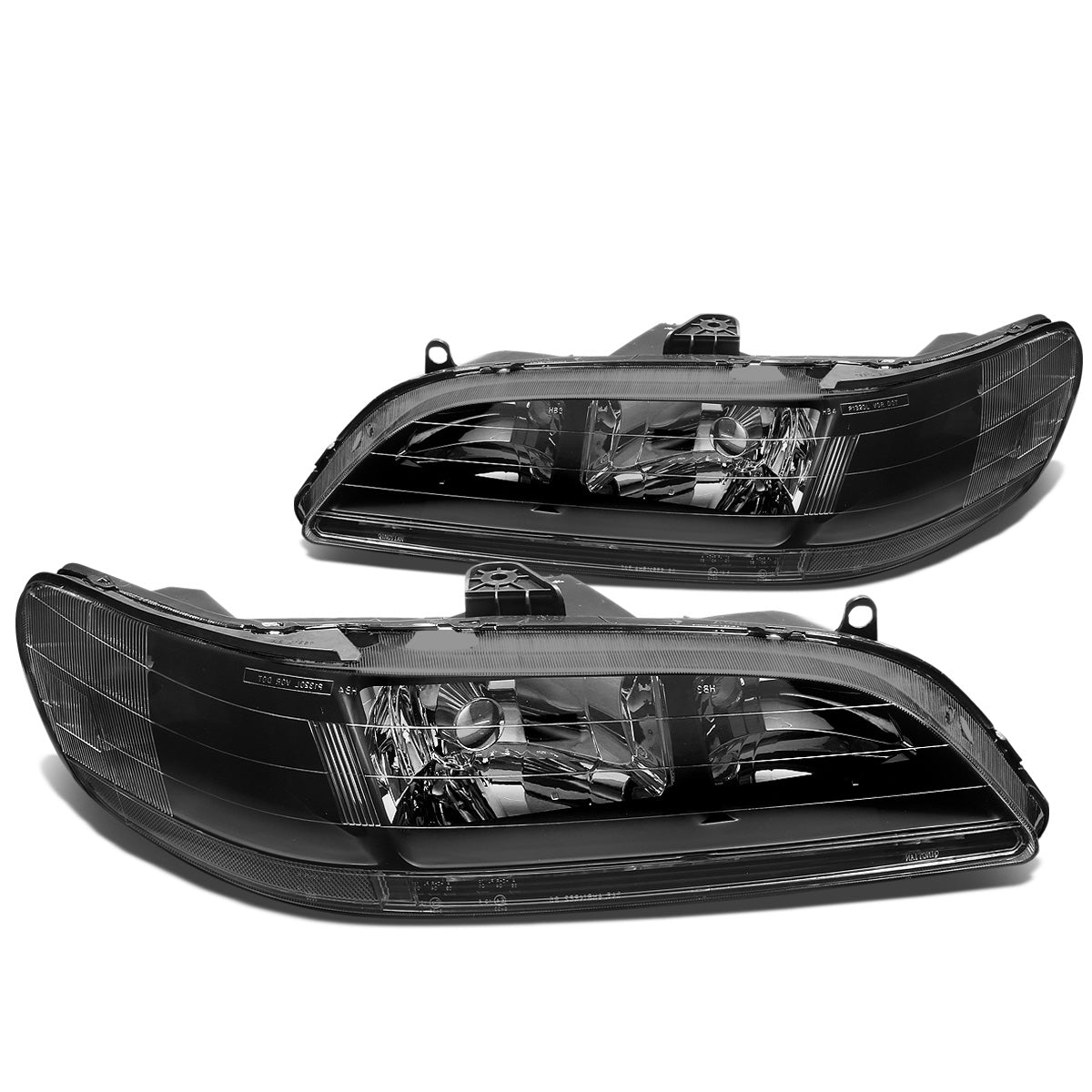 FAROS 98-02 HONDA ACCORD 2/4-DOOR - 9006 LOW BEAM / 9005 HIGH BEAM - BLACK HOUSING / CLEAR CORNER