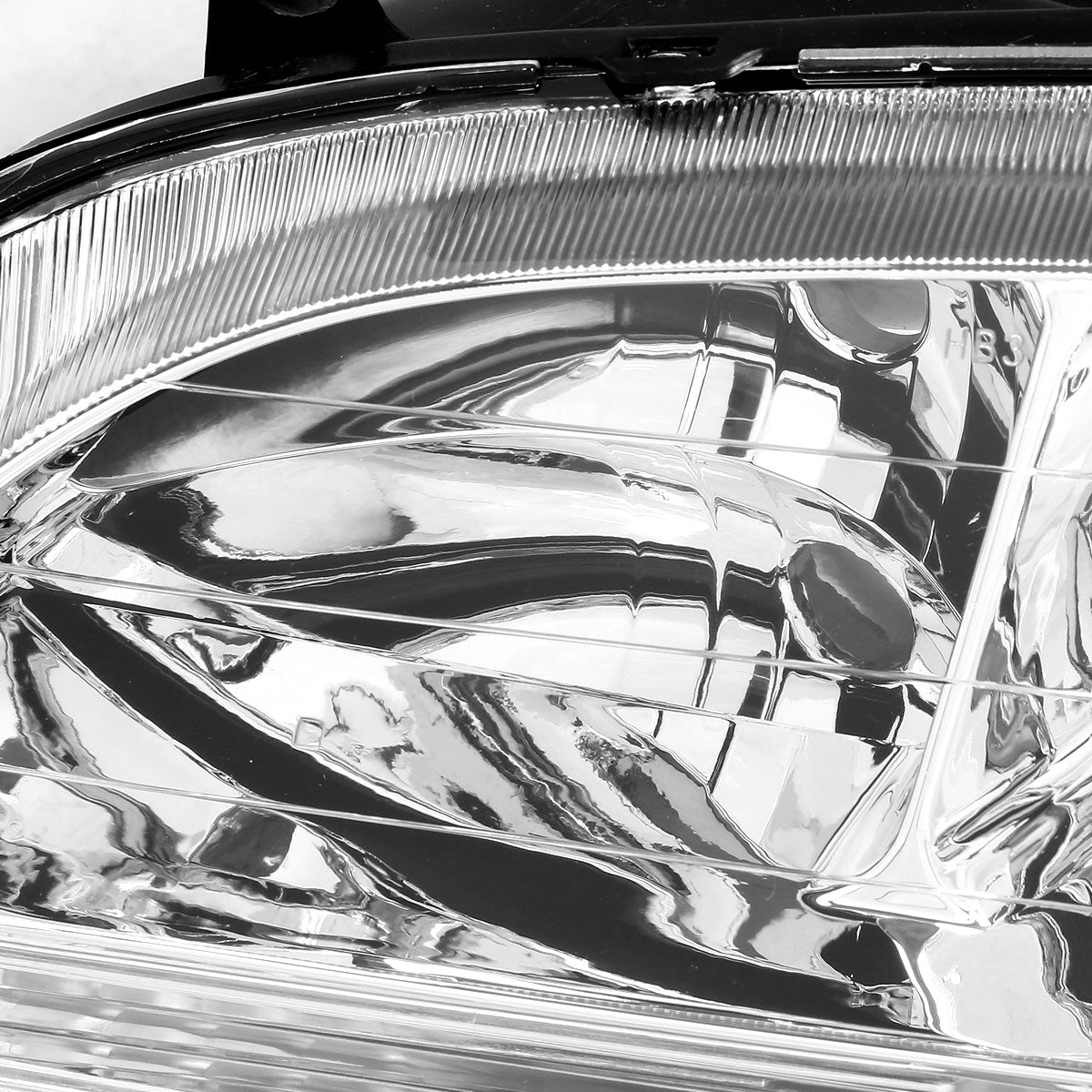 FAROS 98-02 HONDA ACCORD 2/4-DOOR - 9006 LOW BEAM / 9005 HIGH BEAM - CHROME HOUSING / CLEAR CORNER