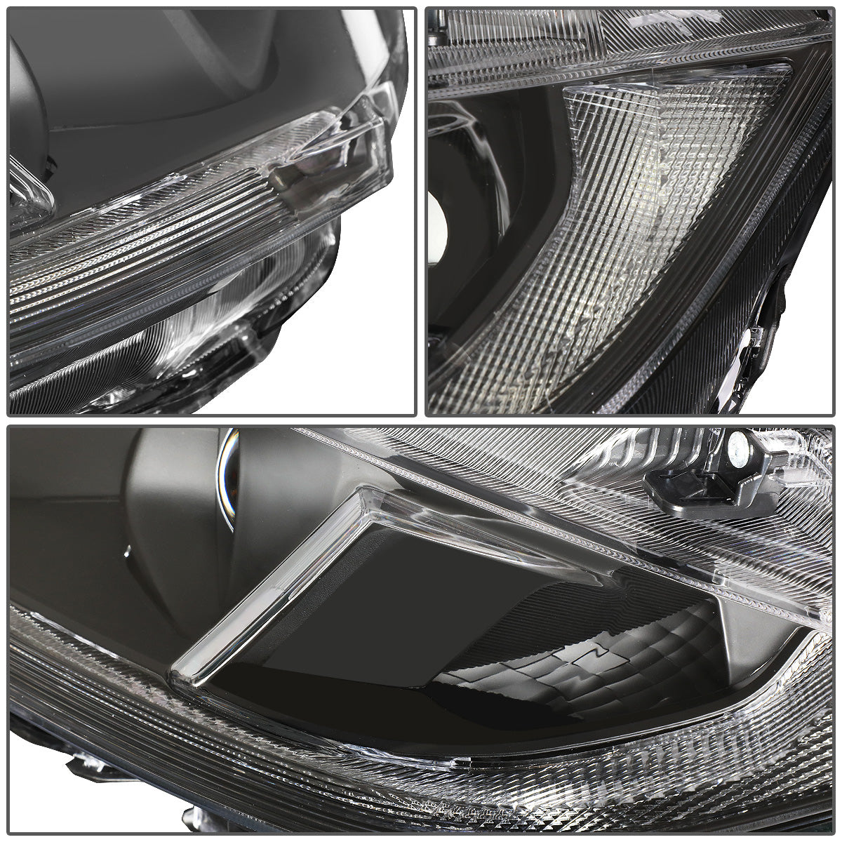 FAROS 16-18 HONDA CIVIC - H11 LOW BEAM / 9005 HIGH BEAM - BLACK HOUSING / CLEAR CORNER