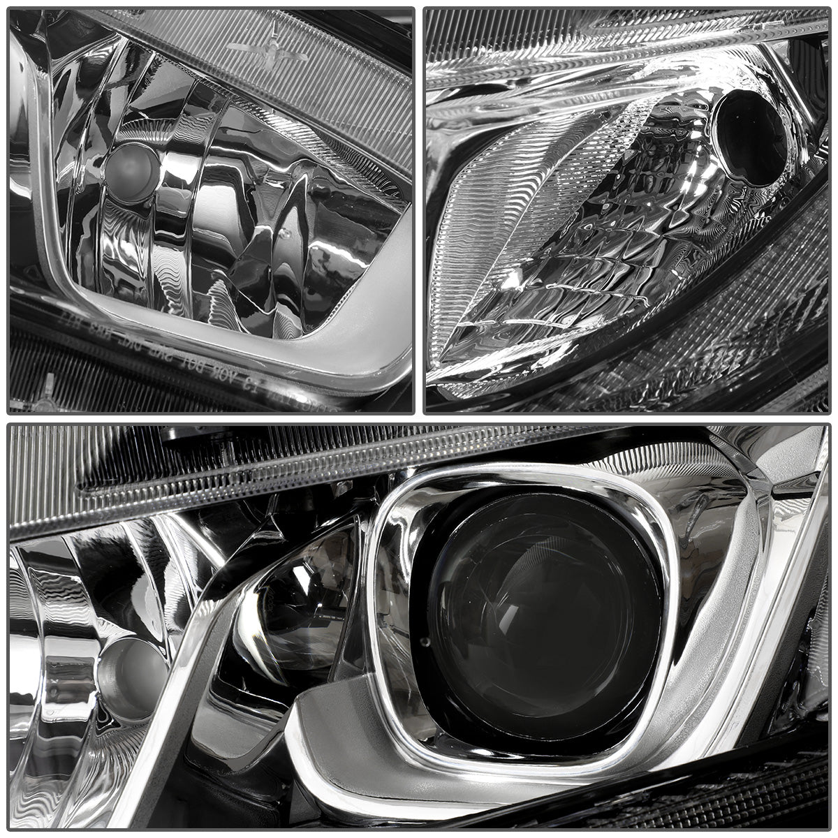 FAROS 16-18 HONDA CIVIC - H11 LOW BEAM / 9005 HIGH BEAM - CHROME HOUSING / CLEAR CORNER