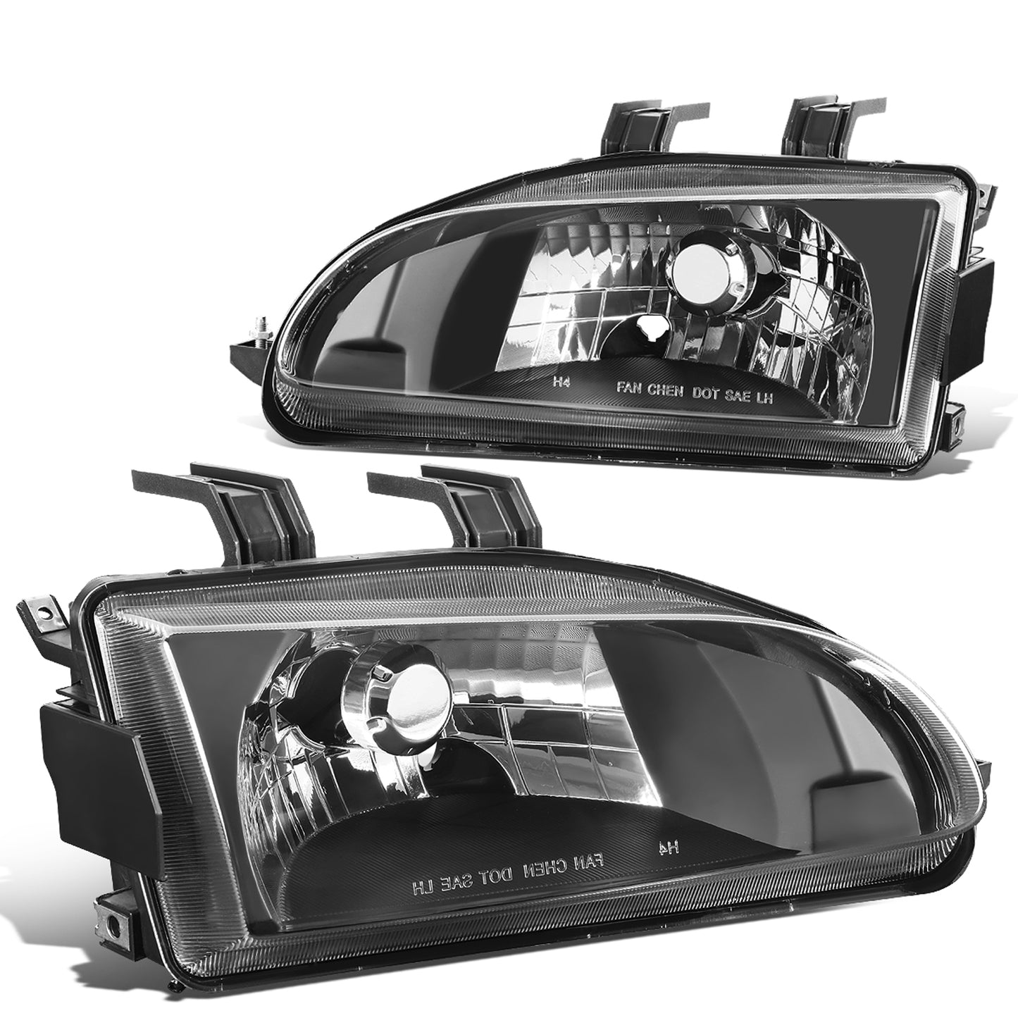 FAROS 92-95 HONDA CIVIC - OE STYLE - H4 HEADLIGHT - BLACK HOUSING