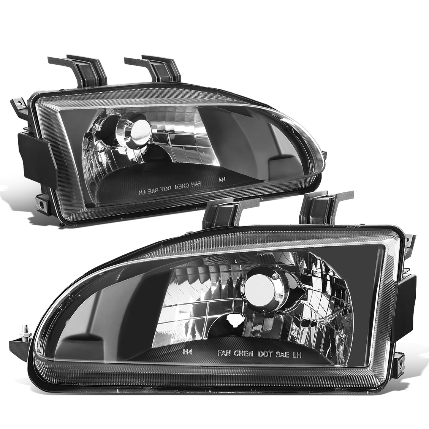 FAROS 92-95 HONDA CIVIC - OE STYLE - H4 HEADLIGHT - BLACK HOUSING