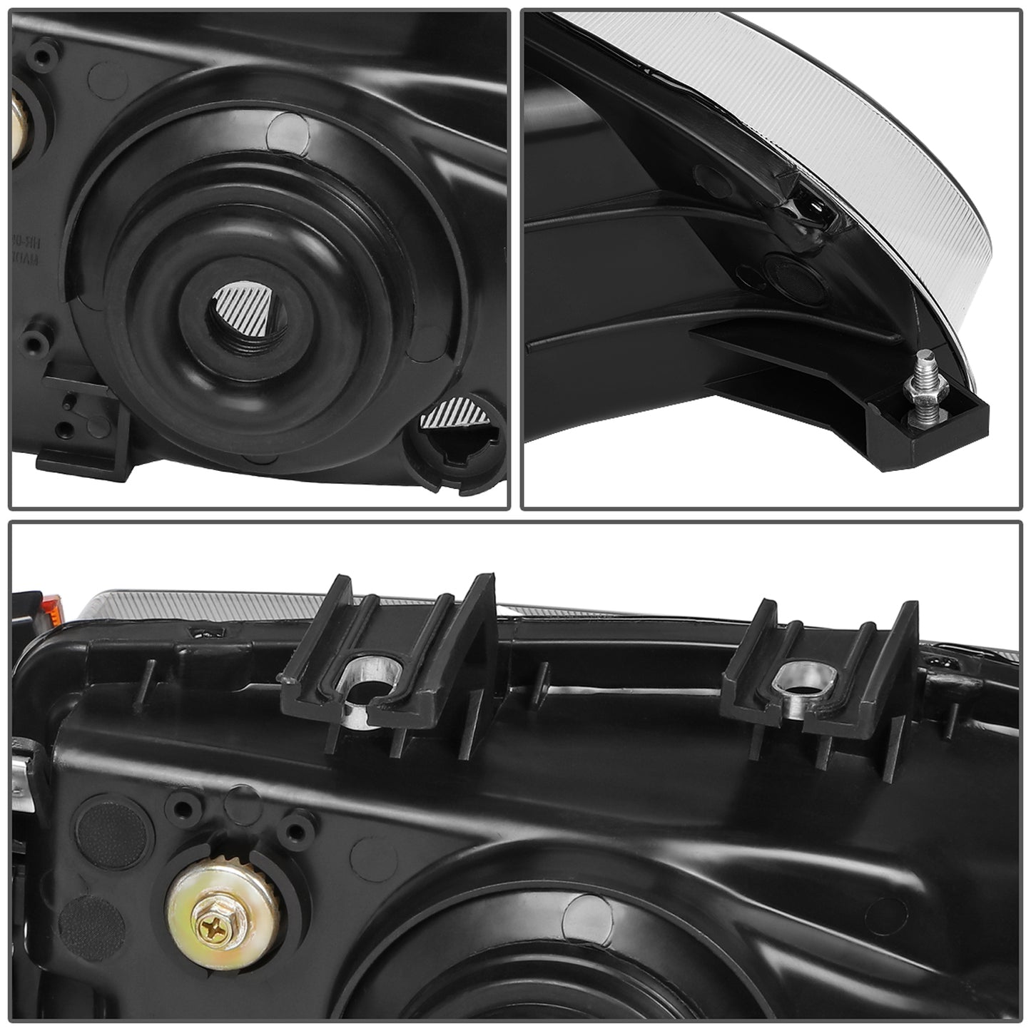 FAROS 92-95 HONDA CIVIC - OE STYLE - H4 HEADLIGHT - BLACK HOUSING