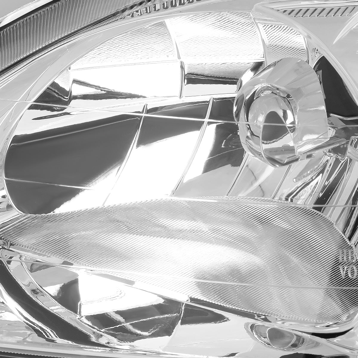 FAROS 99-00 HONDA CIVIC 2/3/4-DOOR - H4 LOW BEAM / HIGH BEAM - CHROME HOUSING / AMBER CORNER