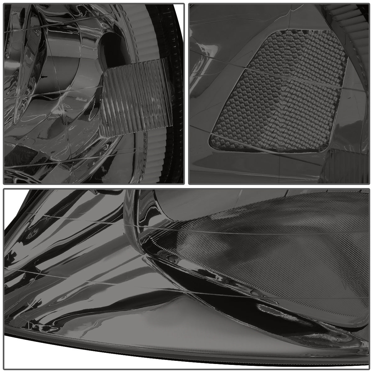 FAROS 99-00 HONDA CIVIC 2/3/4-DOOR - H4 LOW BEAM / HIGH BEAM - SMOKE HOUSING / CLEAR CORNER