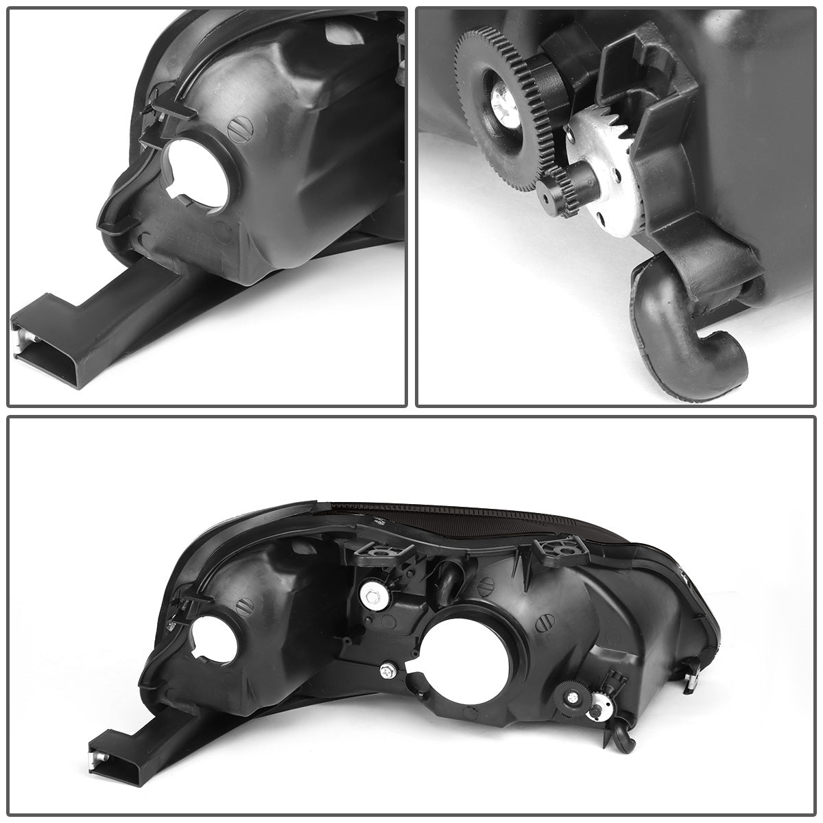 FAROS 99-00 HONDA CIVIC 2/3/4-DOOR - H4 LOW BEAM / HIGH BEAM - SMOKE HOUSING / CLEAR CORNER