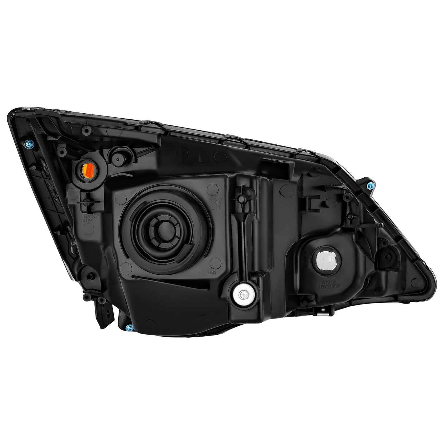 FAROS 07-11 HONDA CRV - H4 HIGH & LOW BEAM / 7440A SIGNAL / 168NA MARKER - CHROME HOUSING / AMBER CORNER