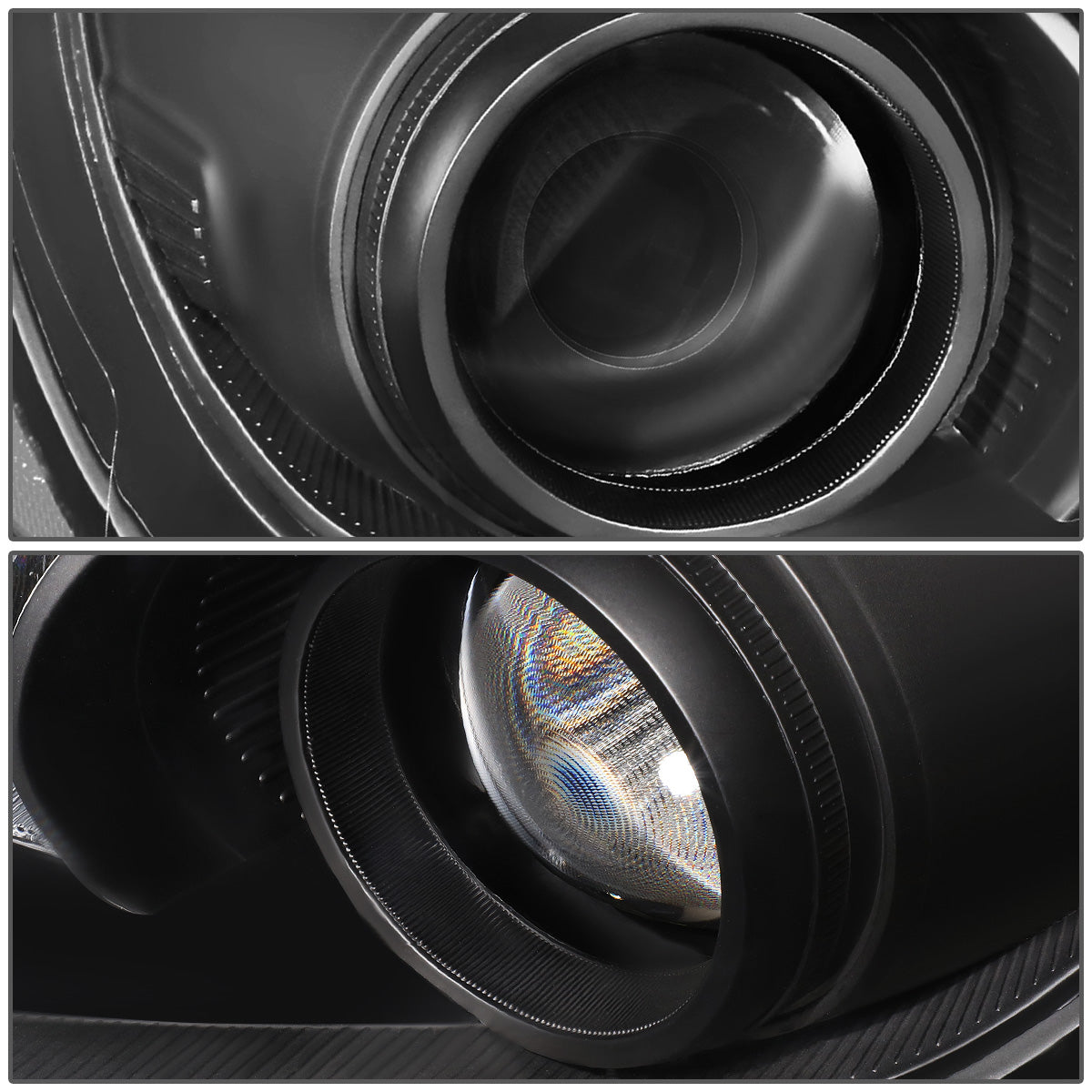 FAROS 17-18 HYUNDAI ELANTRA - PROJECTOR LOW BEAM - 9005 HIGH / H7 LOW PY21W SIGNAL - BLACK HOUSING / CLEAR CORNER