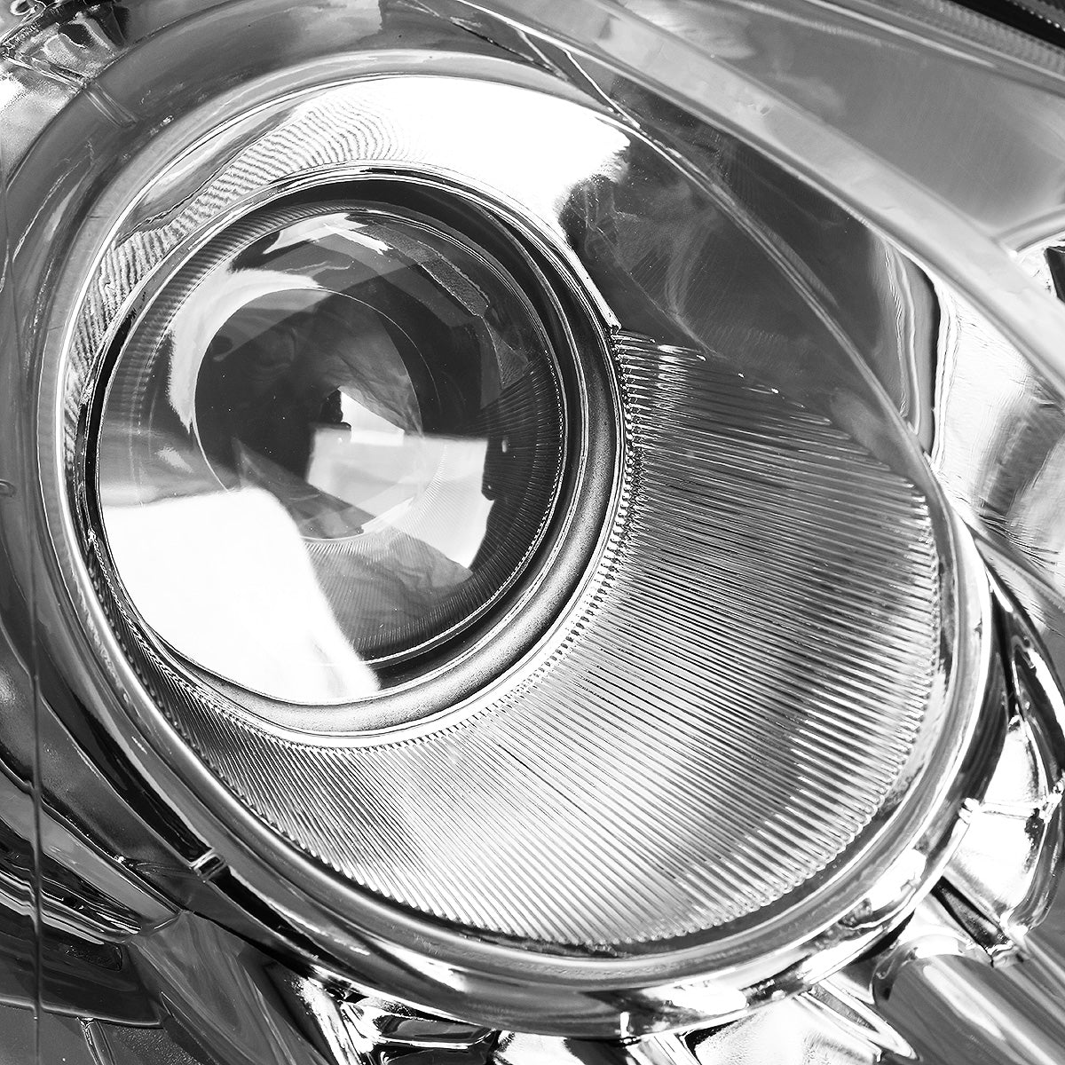 FAROS 11-14 HYUNDAI SONATA 4-DOOR - PROJECTOR - H7 LOW BEAM / HIGH BEAM - CHROME HOUSING / AMBER CORNER