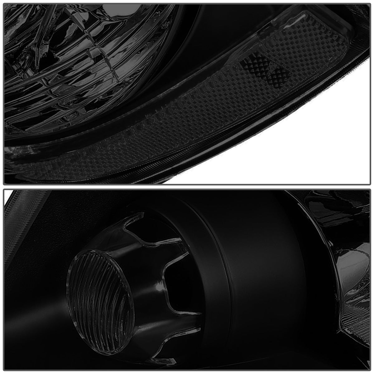 FAROS 11-13 JEEP GRAND CHEROKEE - H11 LOW BEAM / 9005 HIGH BEAM - BLACK HOUSING / CLEAR CORNER / SMOKE LENS