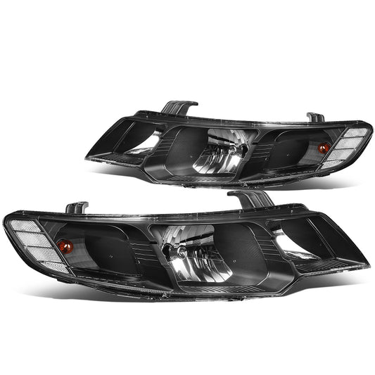 FAROS 10-13 KIA FORTE - H7 LOW BEAM / H1 HIGH BEAM - BLACK HOUSING / CLEAR CORNER