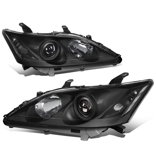 FAROS 07-09 LEXUS ES350 - FITS MODELS W/ FACTORY HALOGEN HEADLIGHTS ONLY - OEM STYLE - H7 LOW BEAM / 9005 HIGH BEAM / 7440A SIGNAL / 168 MARKER - BLACK HOUSING / CLEAR CORNER
