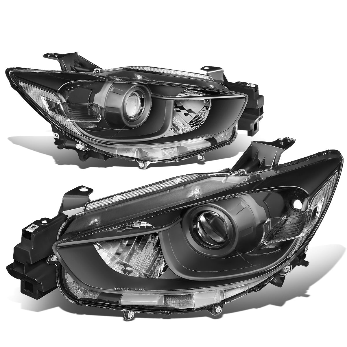 FAROS 13-16 MAZDA CX-5 - FITS MODELS WITH HALOGEN HEADLIGHTS - PROJECTOR LOW BEAM - 9005 HIGH / H11 LOW BEAM - BLACK HOUSING / CLEAR CORNER