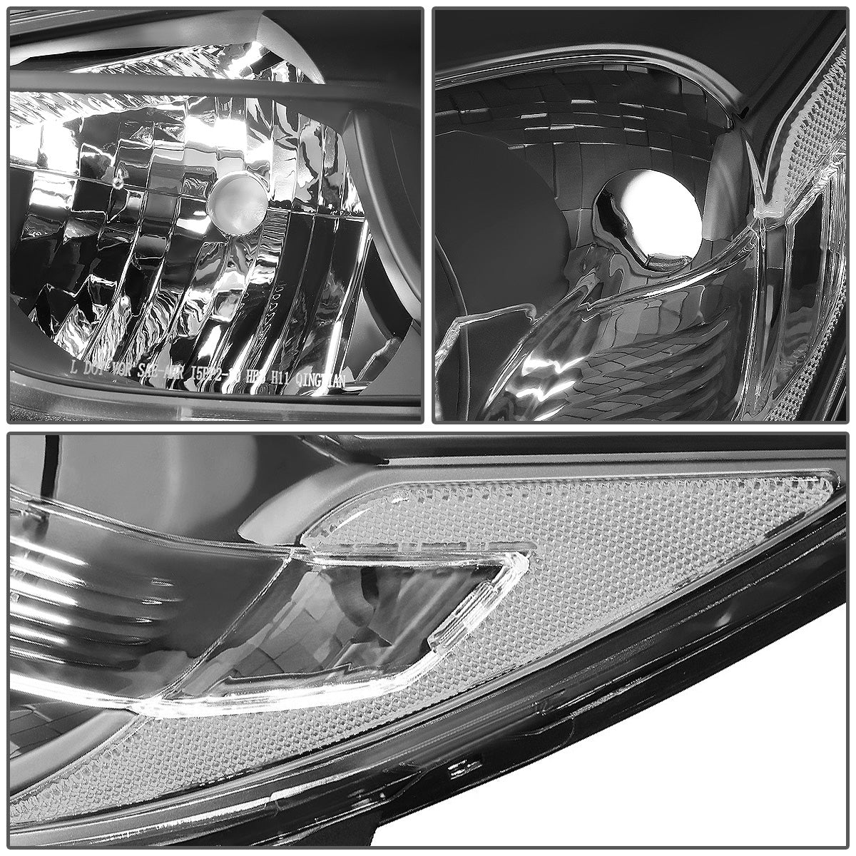 FAROS 13-16 MAZDA CX-5 - FITS MODELS WITH HALOGEN HEADLIGHTS - PROJECTOR LOW BEAM - 9005 HIGH / H11 LOW BEAM - BLACK HOUSING / CLEAR CORNER