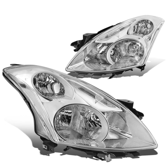 FAROS 10-12 NISSAN ALTIMA SEDAN - FITS MODELS W/ HALOGEN HEADLIGHTS ONLY - H11 LOW / H9 HIGH - CHROME HOUSING / CLEAR CORNER