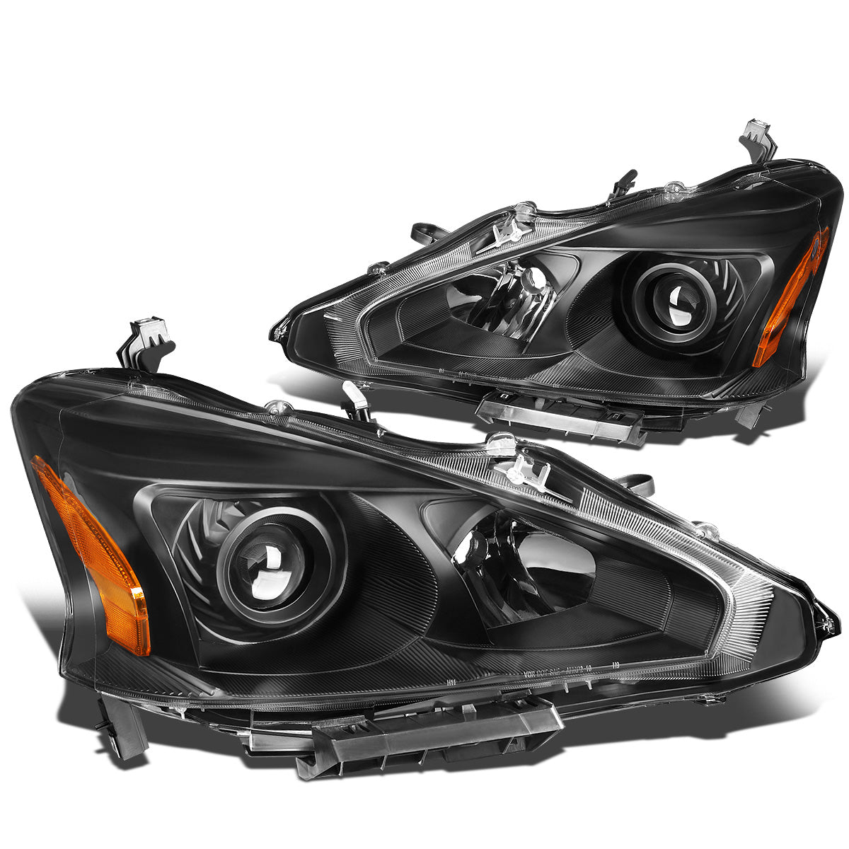 FAROS 13-15 NISSAN ALTIMA - H11 LOW BEAM / H9 HIGH BEAM - BLACK HOUSING / AMBER CORNER