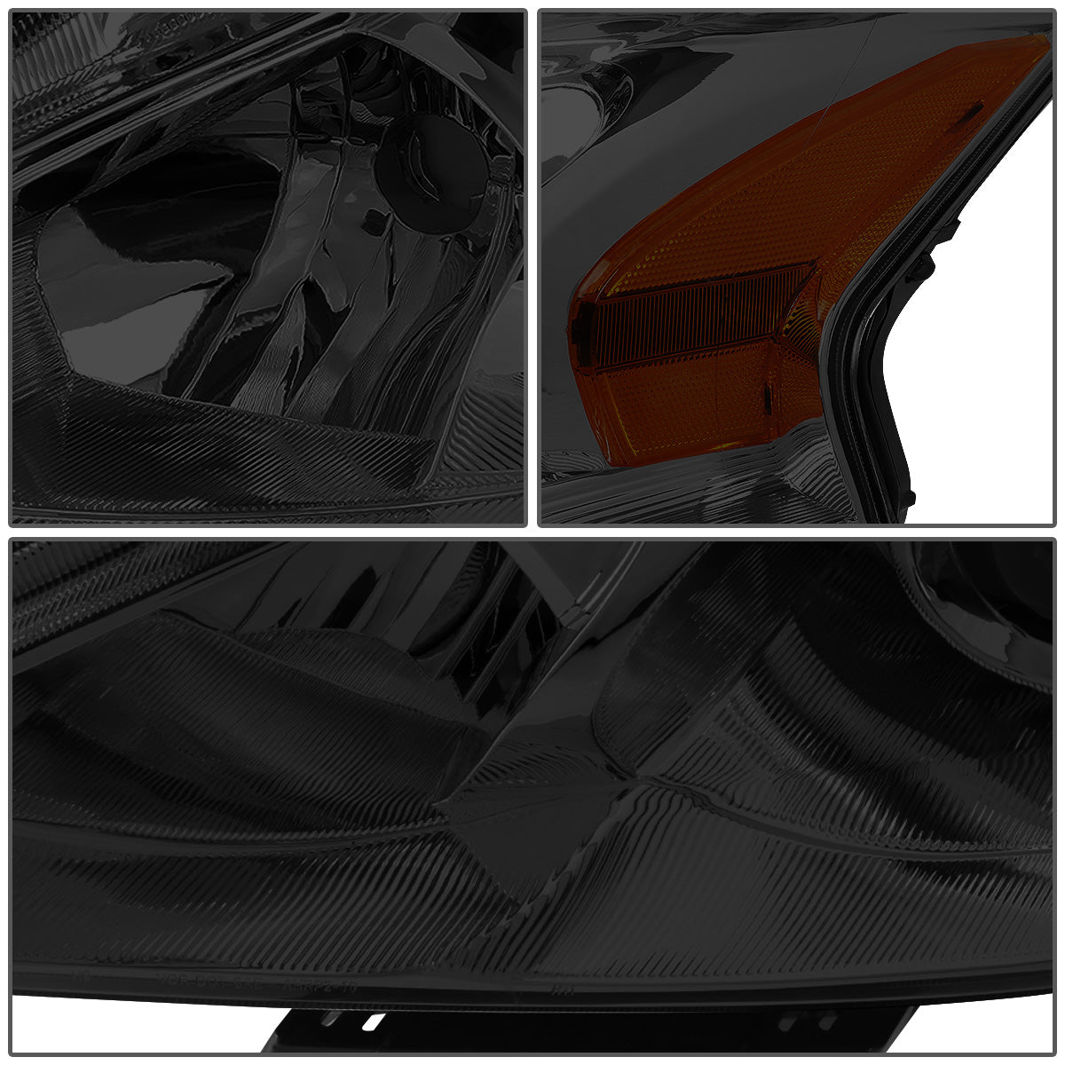 FAROS 13-15 NISSAN ALTIMA - H11 LOW BEAM / H9 HIGH BEAM - SMOKE HOUSING / AMBER CORNER