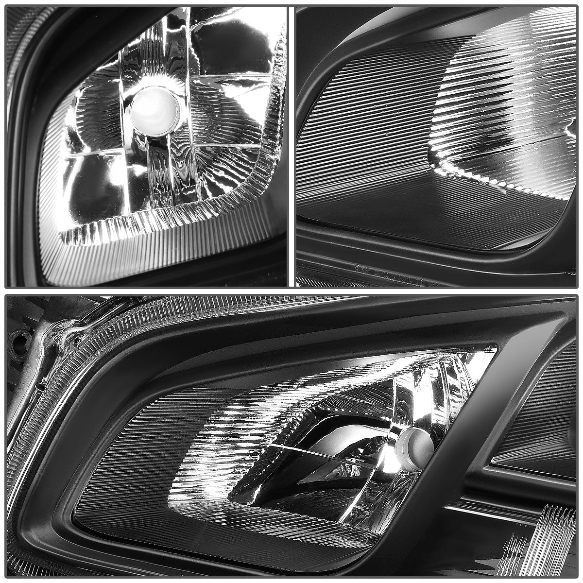 FAROS 09-14 NISSAN MAXIMA W/ HALOGEN HEADLIGHTS - PROJECTOR - 9005 HIGH BEAM / H11 LOW BEAM - BLACK HOUSING / CLEAR CORNER