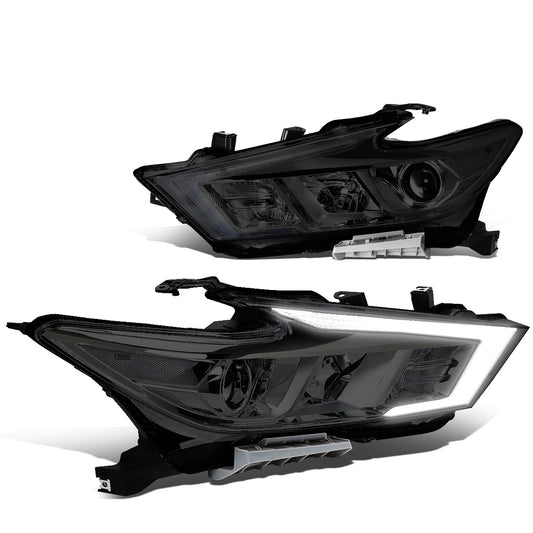 FAROS 16-18 NISSAN MAXIMA - FITS S, SL, SV MODELS W/ HALOGEN HEADLIGHTS ONLY - PROJECTOR LOW BEAM- H9 HIGH / H11 LOW BEAM - SMOKE HOUSING / CLEAR CORNER